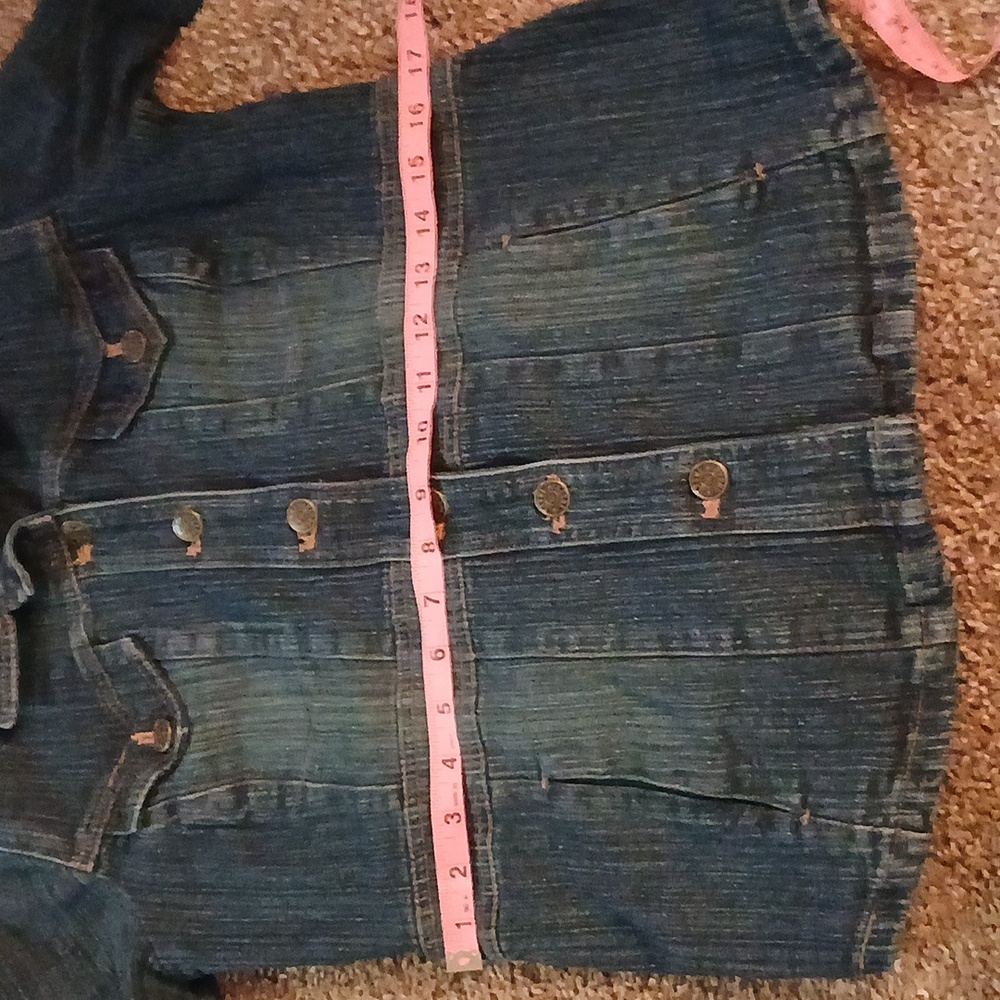 Bernie dark denim jean jacket size small - Picture 14 of 15